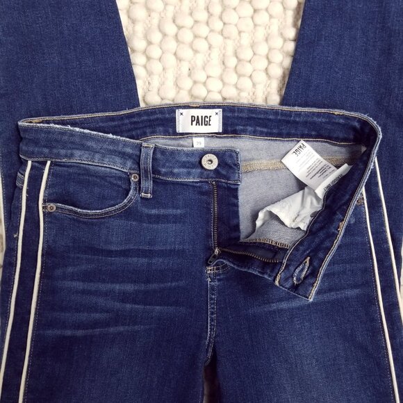 PAIGE skinny jeans Verdugo Transcend Vintage Piped Raw Hem Ankle Sz 29 - Picture 4 of 8